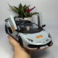 Mô hình siêu xe Lamborghini Avantador SVJ63 tỷ lệ 1:18 Full kính nhiều tính năng Tặng biển số VIP
