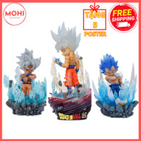 Mô Hình Son Goku Ultra Instinct Bản Năng Vô Cực, Vegeta SS Blue Siêu đẹp ( Có Led + Full Box) ( Tặng Poster )