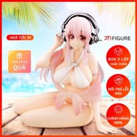 Mô Hình Sonico White Bikini Ver., SoniComi Super Sonico, Noodle Stopper Figure - (FuRyu) Figure Chính Hãng