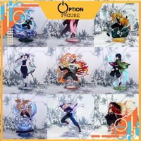 Mô Hình Standee Anime Kimetsu no Yaiba bằng Acrylic hiệu ứng, Mô Hình Thanh Gươm Diệt Quỷ mica Standee arcylic 14-17cm
