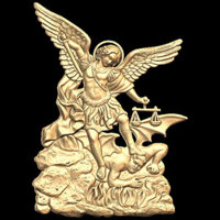 Mô hình STL St Michael cho CNC khắc Artcam Aspire Angel Bas Relief