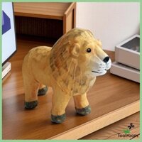 Mô Hình Sư Tử Nhựa Hình 5.9x2x4.3inch Đa Năng Vẽ Tay Để Bàn Trang Trí Cho Kệ Sách