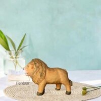 Mô Hình Sư Tử Nhựa Hình 5.9x2x4.3inch Đa Năng Vẽ Tay Để Bàn Trang Trí Cho Kệ Sách