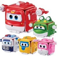 mô hình Super wings Hộp biến hình Jet tia chớp đồ chơi trẻ em đội bay siêu đẳng