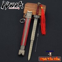 Mô hình sưu tầm Naraka Bladepoint Định Tần kiếm hợp kim 22cm