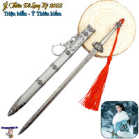 Mô hình sưu tầm Ỷ Thiên Đồ Long Ký Triệu Mẫn Ỷ Thiên kiếm bản 2022 hợp kim 22cm kèm kệ trưng bày