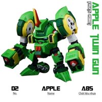 Mô hình Táo ngố Robot Trái cây, Mecha Fruits, Đồ chơi lắp ráp nhựa