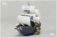 Mô Hình Tàu Hải Quân Marine Warship One Piece Luffy - One Piece 07 Tự Lắp Ráp