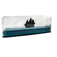 Mô Hình Tàu ngọc trai đen bất tử Thuyền Buồm Phong Thủy Trang Trí Để Bàn Học Làm Việc Phòng Tiểu Cảnh , bể cá