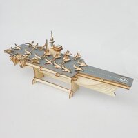 Mô hình tàu tàu chiến lắp ráp tự làm tàu ​​khu trục mô phỏng lắp ráp bằng gỗ