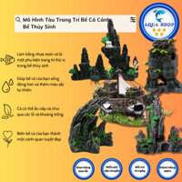 Mô Hình Tàu Trang Trí Bể Cá Cảnh, Bể Thủy Sinh