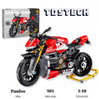 Mô hình technic láp ráp xe máy Ducati V4SP Street Fighter tỉ lệ 1:10 981 PCS cung cấp bảo hành bởi TDSTECH