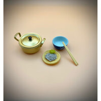 Mô hình thu nhỏ nhà búp bê / Re-ment nồi nấu mì