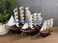 Mô Hình Thuyền Buồm Gỗ Phong Thuỷ | Size Nhỏ 20cm