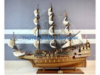 Mô Hình Thuyền Chiến Hạm Hoàng Gia Sovereign Of The Seas (Tàu Cổ Chiến Hạm Anh Quốc) | Hàng Xuất Khẩu - Gỗ Căm Xe | Thân 120cm (SIZE LỚN)