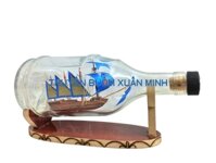 Mô Hình Thuyền Gỗ Trong Chai Rượu Hennessy VSOP - L3