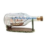 Mô Hình Thuyền Gỗ Trong Chai Rượu Hennessy VSOP - L1