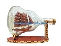 Mô Hình Thuyền Gỗ Trong Chai Rượu Hennessy X.O - N2