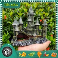 Mô Hình Tiểu Cảnh Lâu Đài Cổ Kính Mái Nhọn trang trí Hồ Cá Cảnh, Bể Thủy Sinh, Bonsai, Hồ Bán Cạn