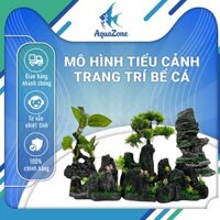 Mô Hình Tiểu Cảnh Trang Trí Bể Cá – Núi Đá, Cây Bonsai, Hang Động Nhựa Cao Cấp Cho Hồ Cá Thủy Sinh