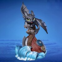 Mô Hình Toothless Bí Kíp Luyện Rồng Bằng Chất Liệu Nhựa Resin - Cao 13cm