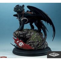 Mô Hình Toothless Bí Kíp Luyện Rồng Bằng Chất Liệu Nhựa Resin - Cao 14cm