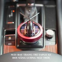 Mô hình trực thăng trang trí xe hơi phát tán tinh dầu, nước hoa MB01 trang trí ô tô năng lượng mặt trời - MB01