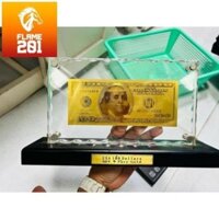 Mô hình trưng bày 100USD  mạ vàng 24k