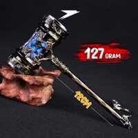 Mô hình trưng bày - móc khóa Hạo Thiên Chùy dài 12cm bằng kim loại có đèn nháy