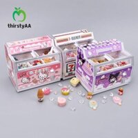 Mô hình tủ đông siêu thị THIRSTYAA Giả vờ chơi Đồ chơi trẻ em tinh tế