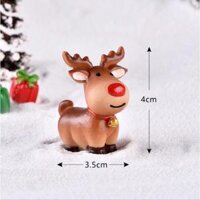 Mô Hình Tuần Lộc, Xe Kéo Của Ông Già Noel - Phụ Kiện Trang Trí Tiểu Cảnh - Tuần lộc đứng