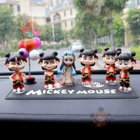 Mô hình tượng Bashamm Nezha trang trí xe hơi, búp bê hoạt hình anime, trang trí bàn làm việc, quà sinh nhật, trang trí bánh nướng