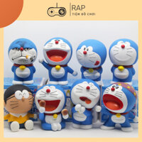 Mô hình tượng Doraemon Emoji dễ thương Ráp nhiều kiểu dáng dùng làm mô hình trang trí bàn học, bàn làm việc,quà tặng