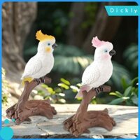 Mô Hình Vẹt Tượng Động Vật Hoang Dã Playset Sưu Tập Di Động Thực Tế Cockatoo Thủ Công Giáo Dục Cho Trẻ Em Thiết Lập Sân Vườn