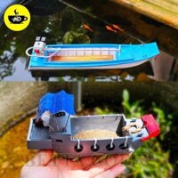 Mô Hình Vỏ Lãi Ghe Chỡ Cát Thuyền Xuồng Máy Bè Nổi - Trang trí bể cá hồ thủy sinh cá cảnh non bộ