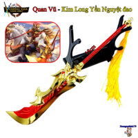 Mô hình Vương Giả Vinh Diệu Quan Vũ Kim Long Yển Nguyệt đao 18cm