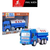 Mô hình xe bồn chở nước tưới cây chạy bánh đã pin phát nhạc