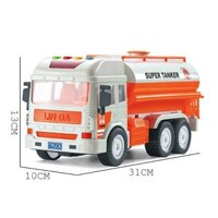 Mô hình xe bồn chở xăng đồ chơi xe ô tô chở xăng