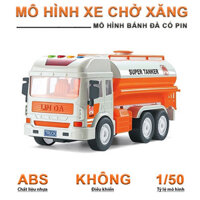 Mô Hình Xe Bồn Chở Xăng, Đồ Chơi Xe Ô Tô Chở Xăng Dành Cho Bé