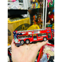Mô hình xe Buýt 2 tầng I Love New York Diecast Metal Red Double Decker Bus