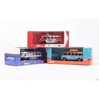 Mô hình xe buýt Volkswagen T1 van Kombi phiên bản sửa đổi có hộp mica tỉ lệ 1:64 43-VW-7008D