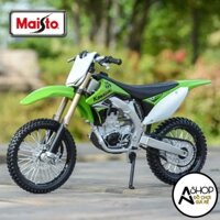 Mô Hình Xe Chính Hãng Maisto 1:12 Kawasaki KX 450F Màu Xanh Lá Cây Bằng Die Cast Xe Máy Đồ Chơi Tĩnh Sưu Tập