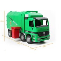 Mô hình xe chở rác tỉ lệ 1:10 kèm 3 thùng rác