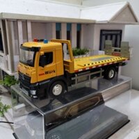 Mô hình xe cứu hộ giao thông kiểu sàn trượt chở và kéo xe tỉ lệ 1/24
