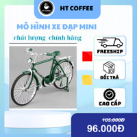 Mô Hình Xe Đạp Mini Bằng Hợp Kim Phong Cách Cổ Điển, Xe Đạp Decor Siêu Cute Tỉ Lệ 1/10