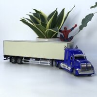 Mô hình xe đầu kéo Mỹ chở Container tỷ lệ 1:50 bằng kim loại bền và chắc chắn