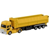 Mô Hình Xe Đồ Chơi Tomica Số 147 Trax Quon Trailer Damp Chính Hãng