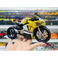 Mô hình xe độ Ducati V4s Advance Yellow Tỉ Lệ 1:12 Autono1 D222A