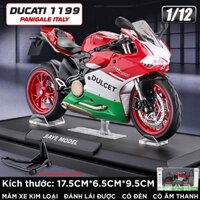 Mô hình xe Ducati 1199 panigale italy có đế có ben nâng 1:12 Jiaya Model MT041 MT040