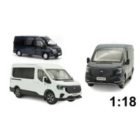 Mô hình xe Ford transit 16 chỗ blue bằng kim loại 1:18 Paudi 2775